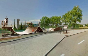 Photomontage skateparc. Conception : David Ratanat       